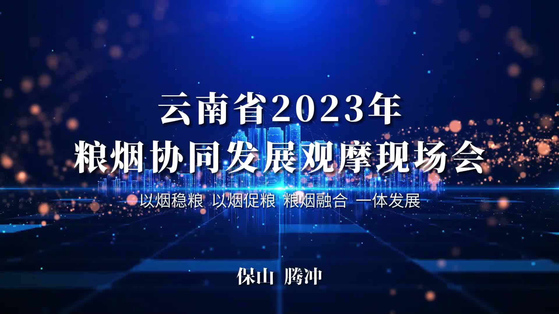 云南省2023年粮烟协同发展观摩现场会在腾冲举行-新华网        