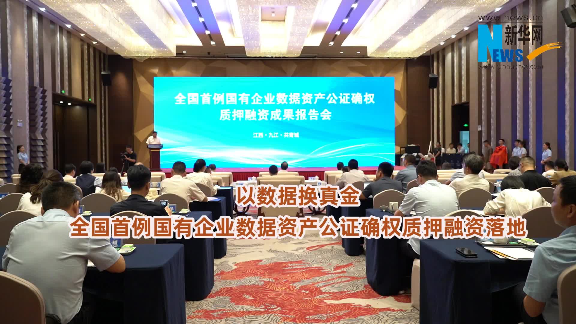 以数据换真金全国首例国有企业数据资产公证确权质押融资落地-新华网