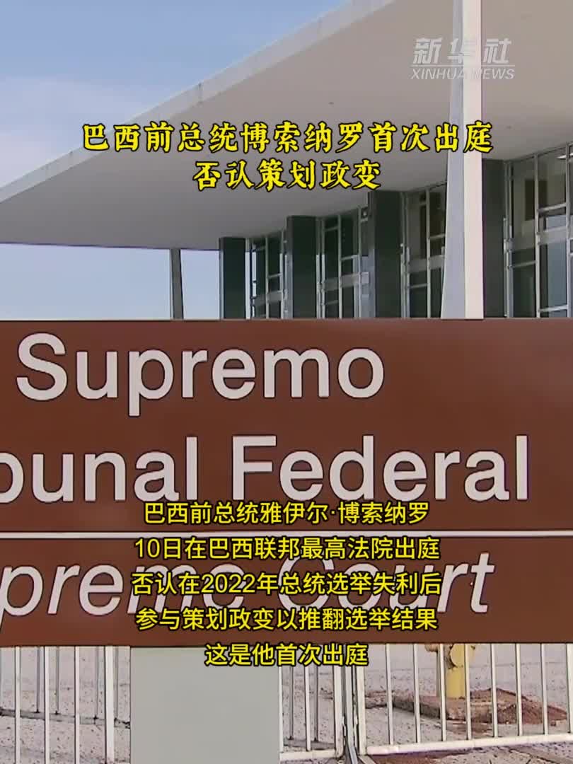 巴西前总统博索纳罗首次出庭否认策划政变-新华网