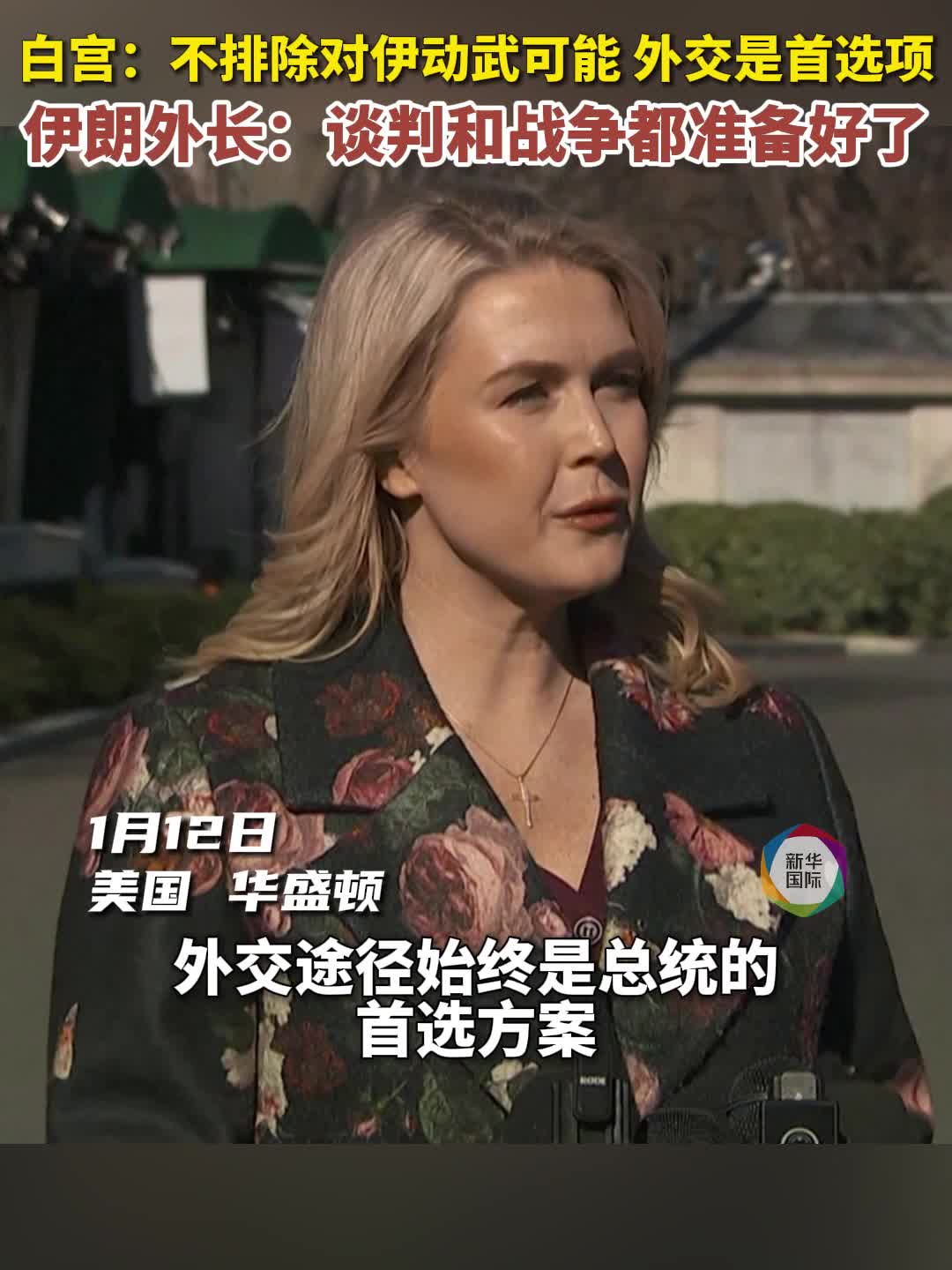 白宫：外交是美国应对伊朗局势的“首选”方案-新华网